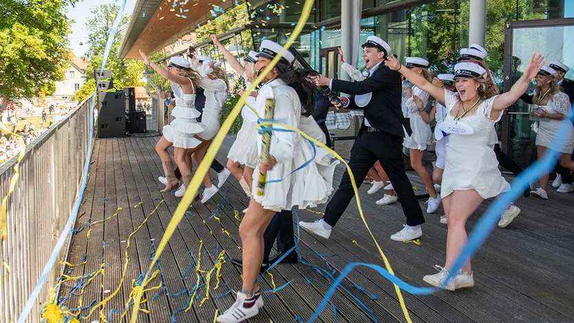 Utspring på studenten.