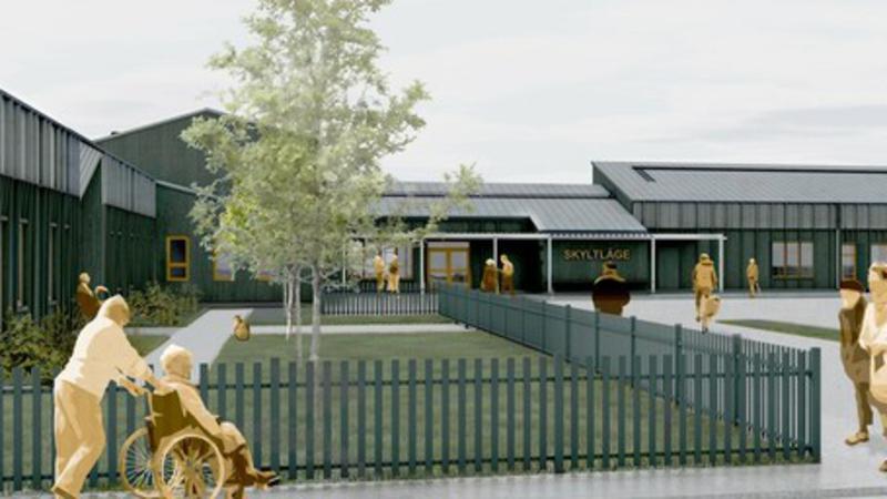 Illustration av byggnad
