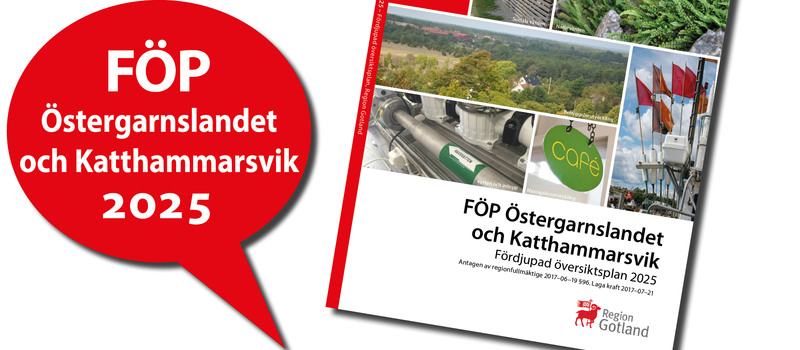 Foto på den fysiska översiksplanehandlingen