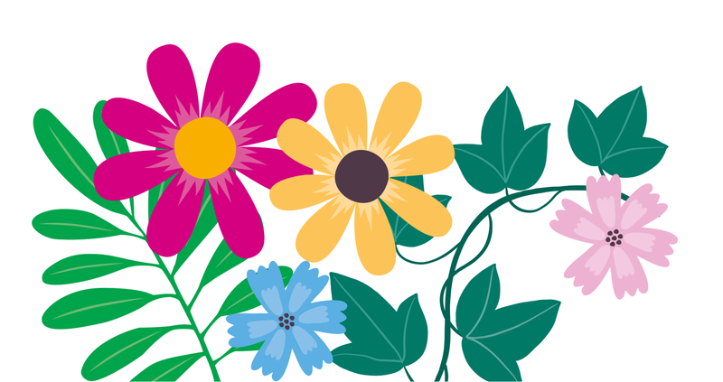 Illustrerade blommor