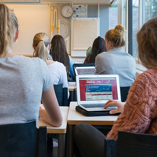 Elever i klassrum